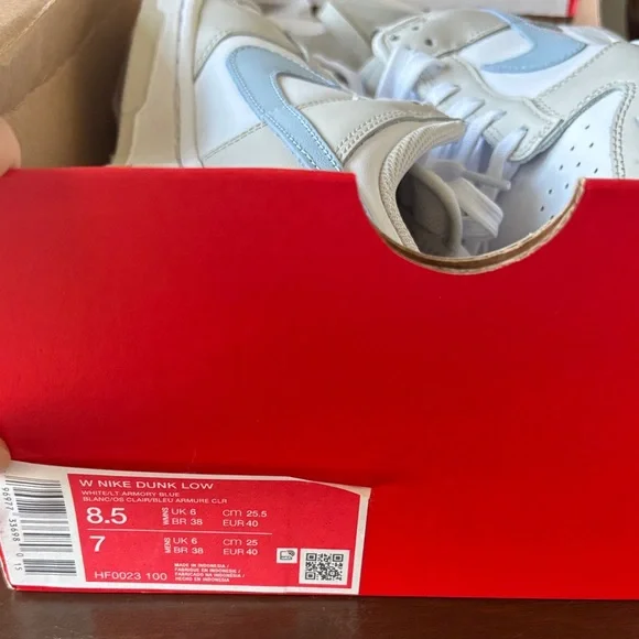 Nike White and Light Blue Athletic Shoes - Picture 2 of 2